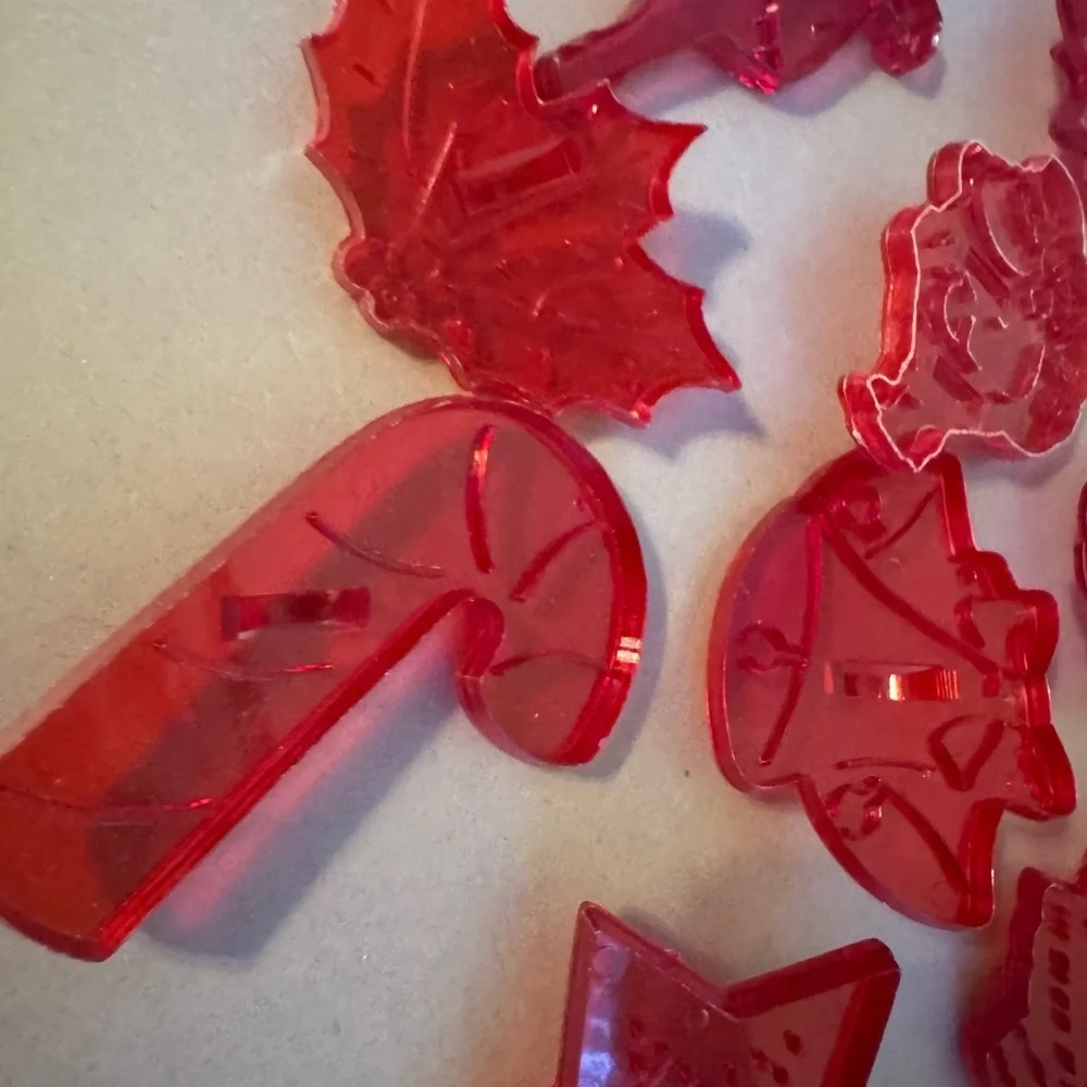 Vintage Red Holiday Cookie Cutters